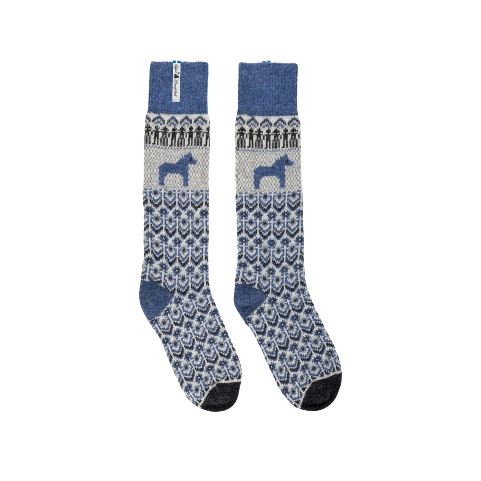 Wollsocken Ojbro I DALARNA blau