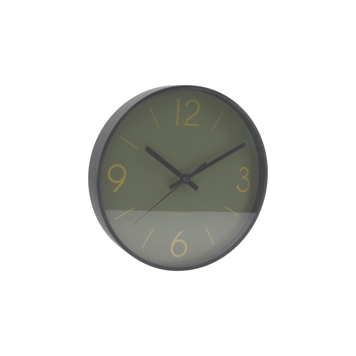 Wanduhr Tannengrün