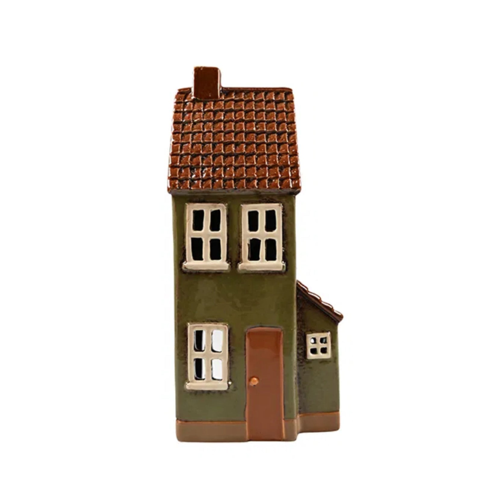 Teelicht Haus I Tannengrün