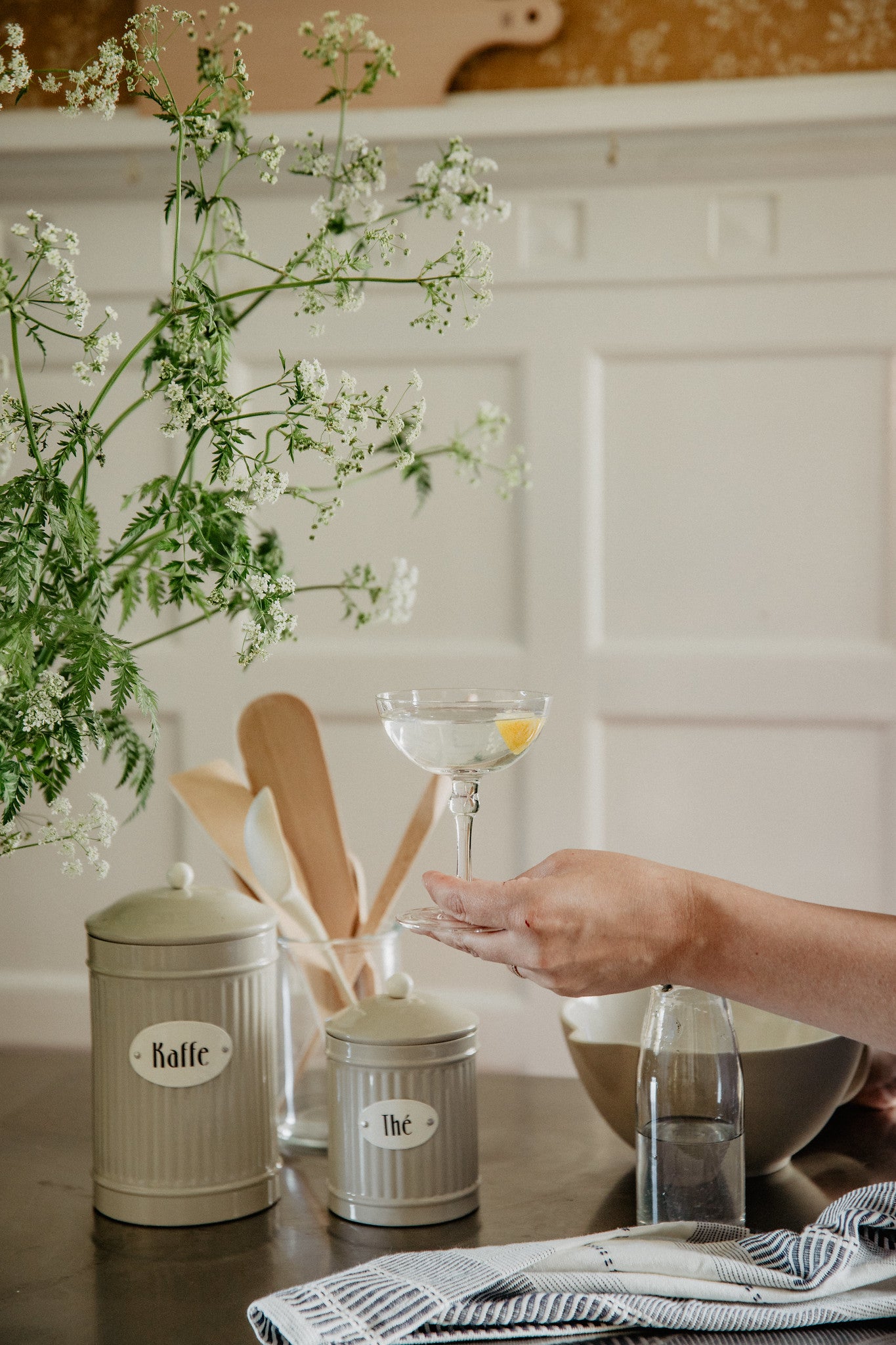 Kaffeedose Hugo Beige