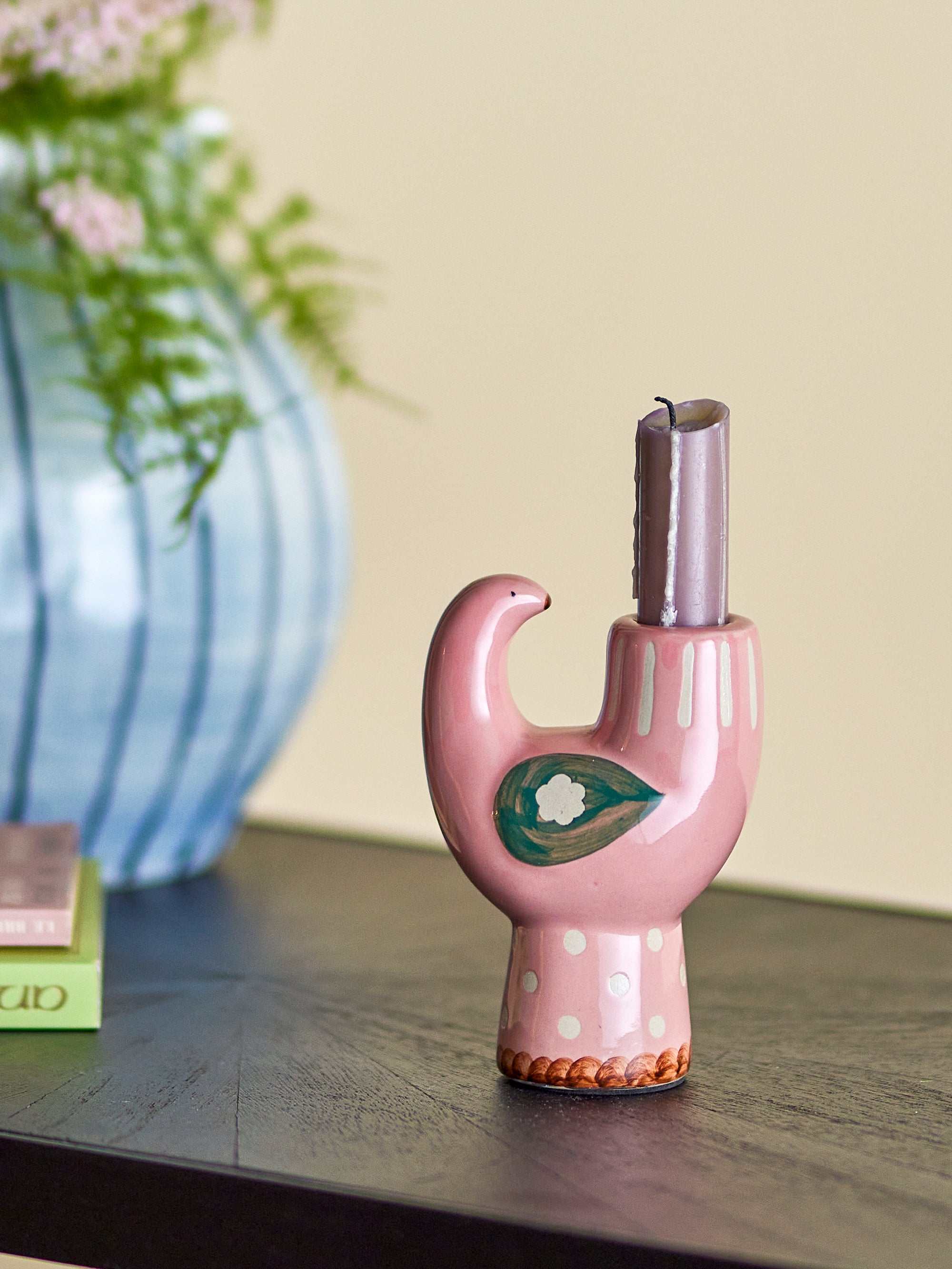Kerzenhalter Vogel Trudy | rosa