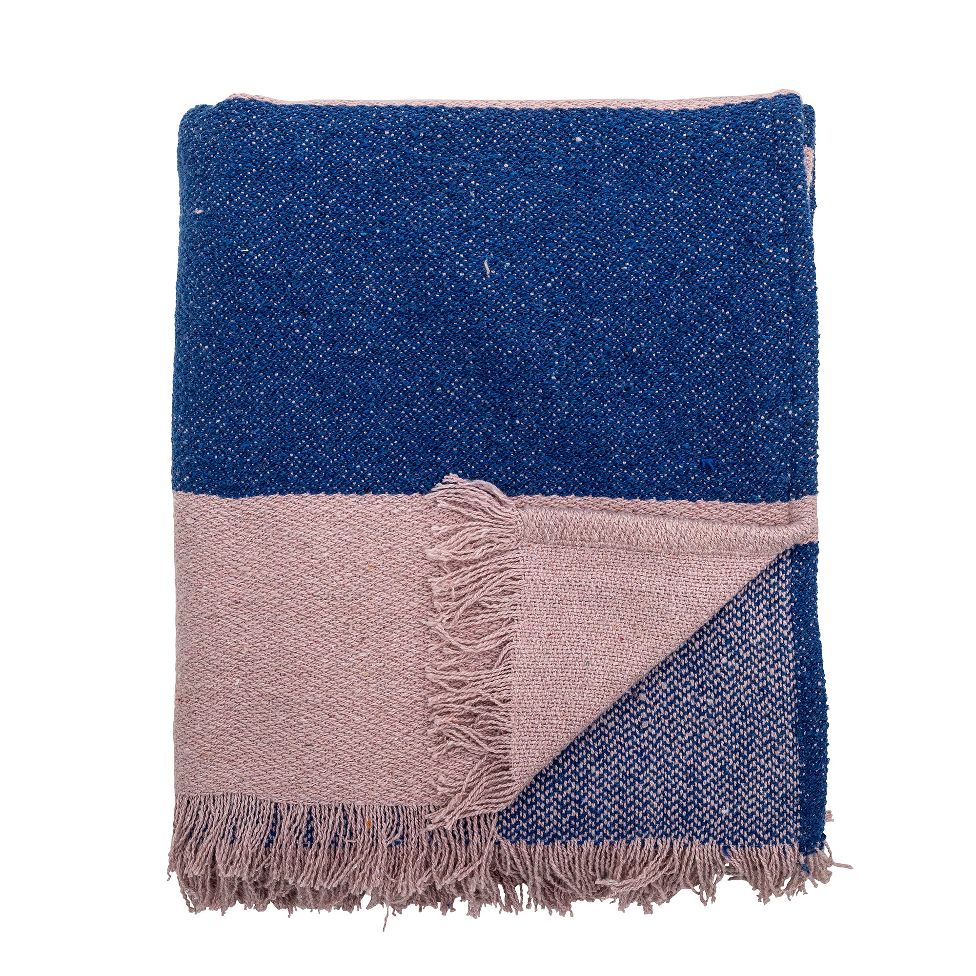 Decke I blau-rosa