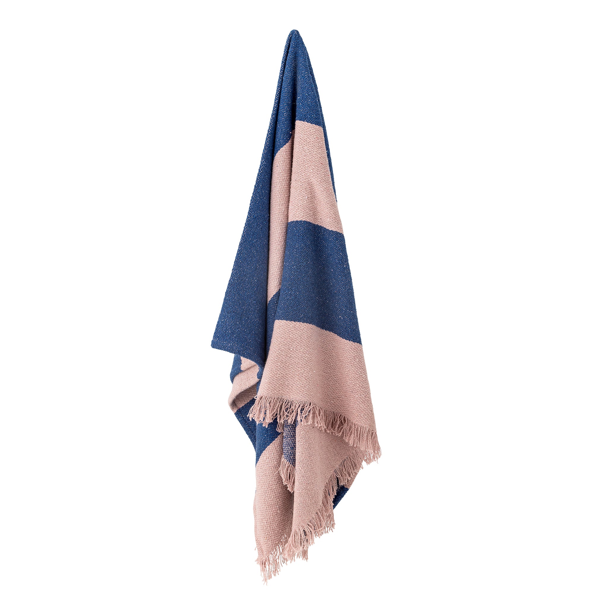 Decke I blau-rosa