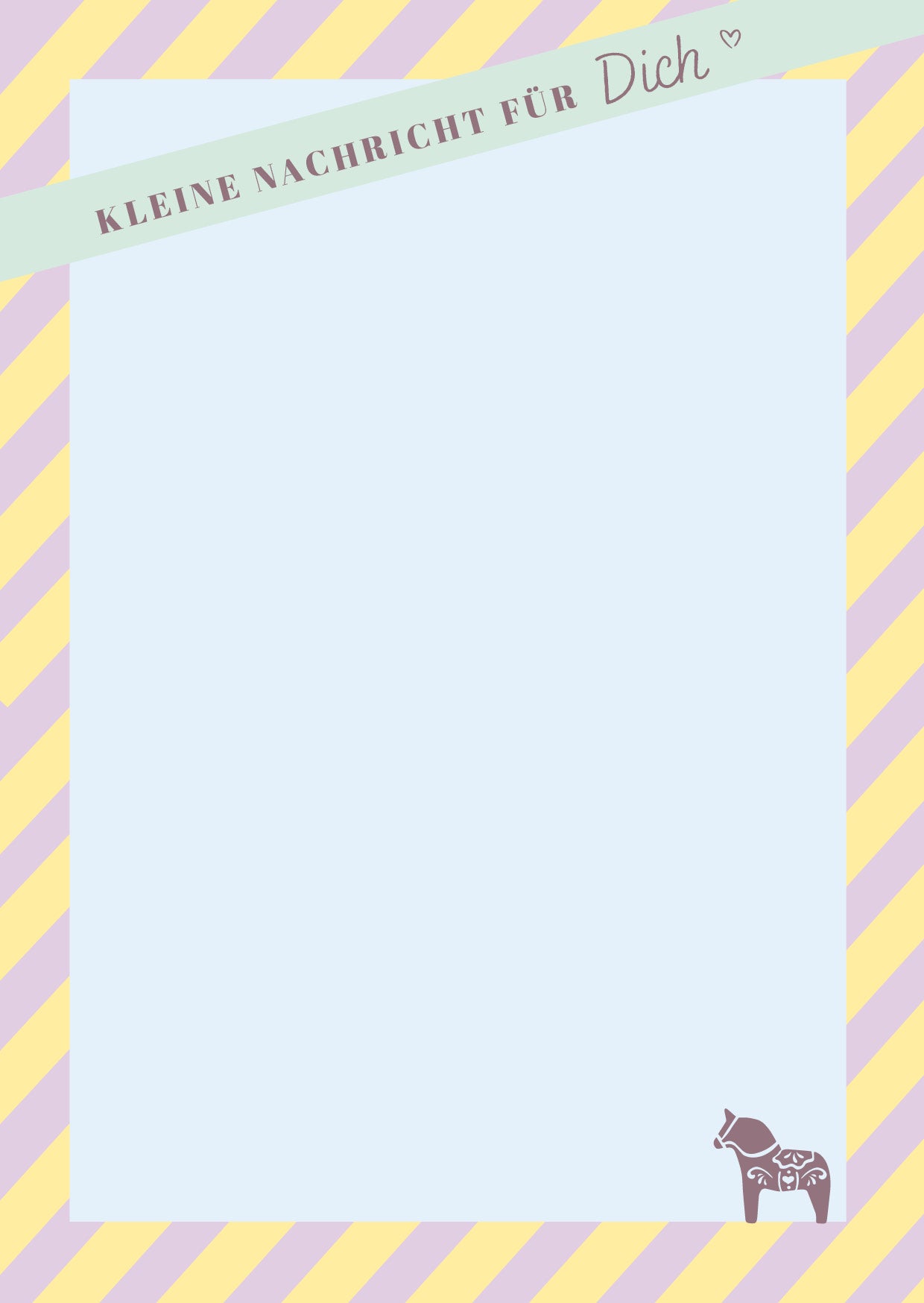 NOTIZBLOCK A6 - „ Kleine Nachricht für Dich"