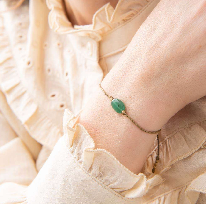 Armband I Aventurin Gold
