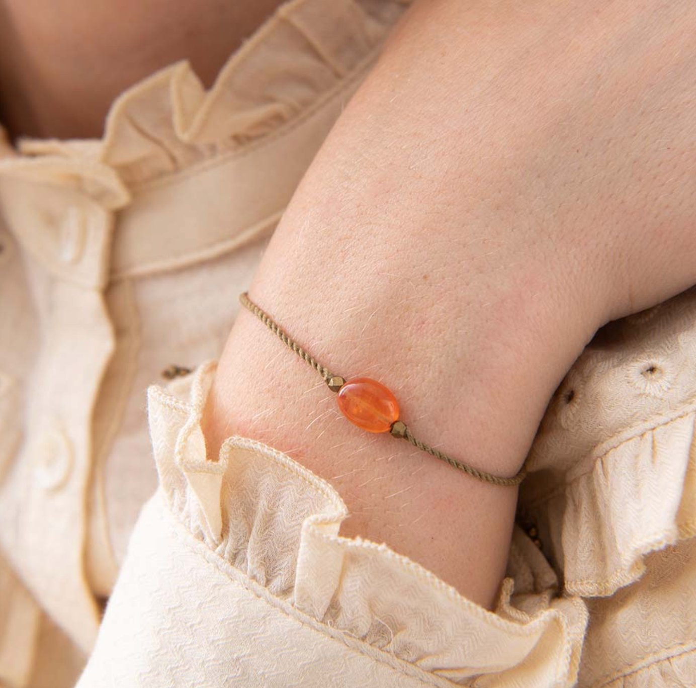 Armband I Karneol Gold
