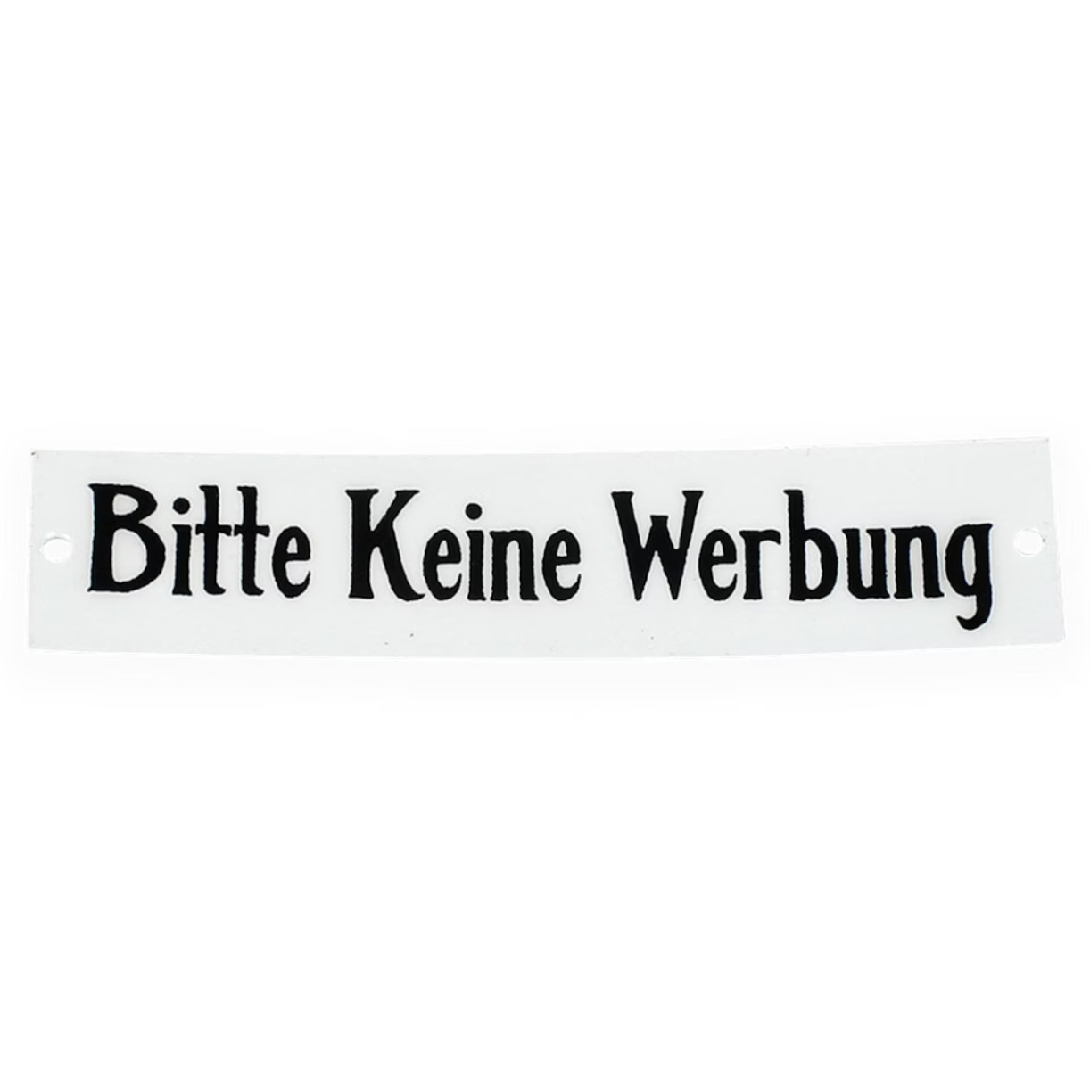 Blechschild I Bitte keine Werbung