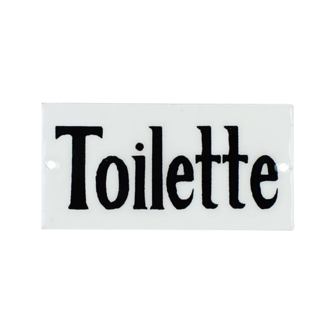 Schild I Toilette