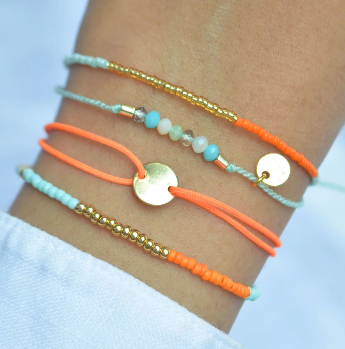 Armband I Be Blush - Block Mix 15