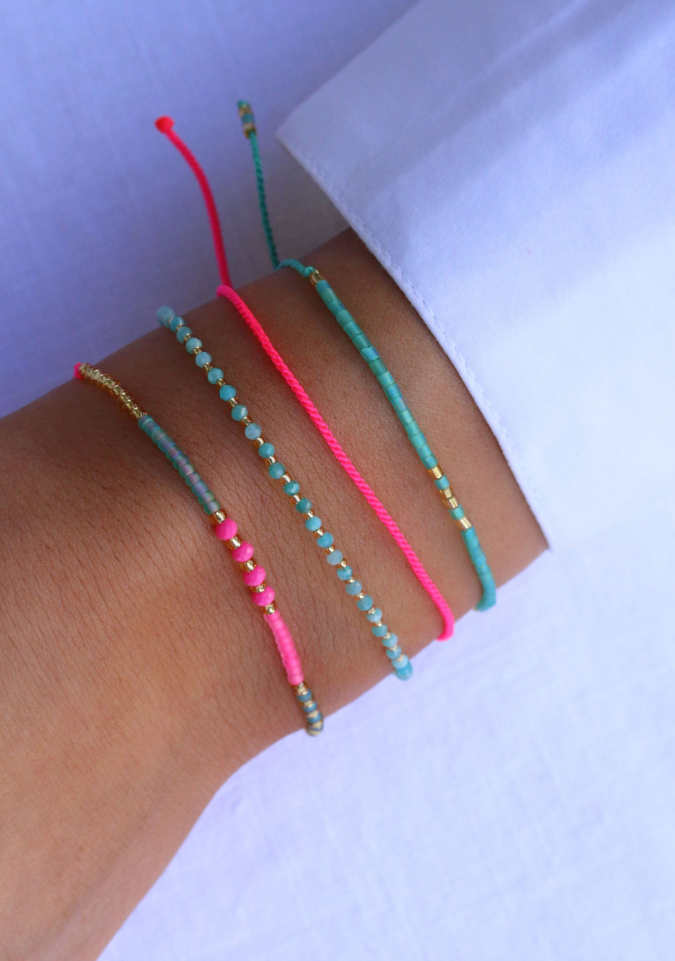 Armband I Sweet String - Frosted Ocean