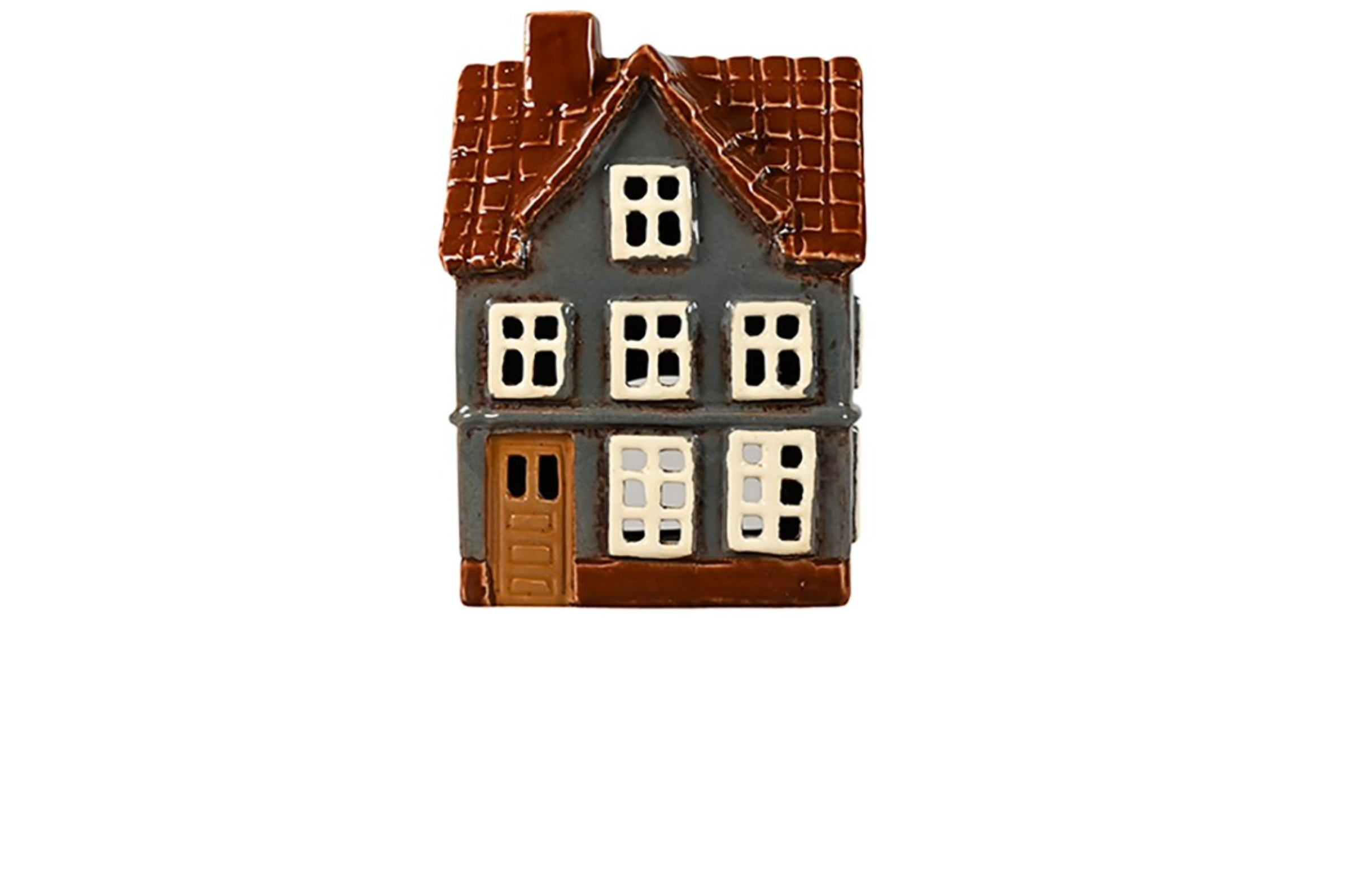 Teelicht Haus I blau