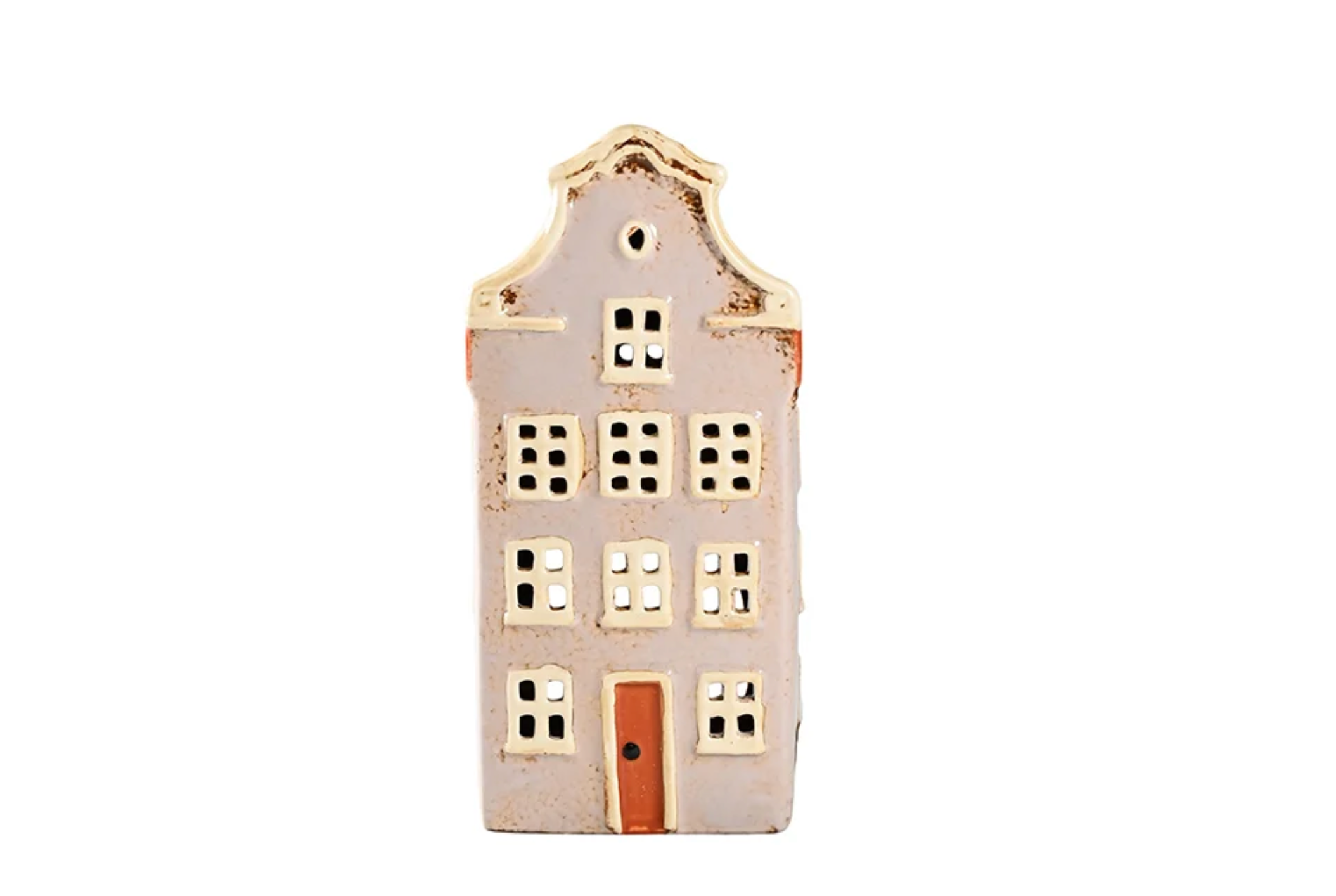 Teelicht Haus I grau