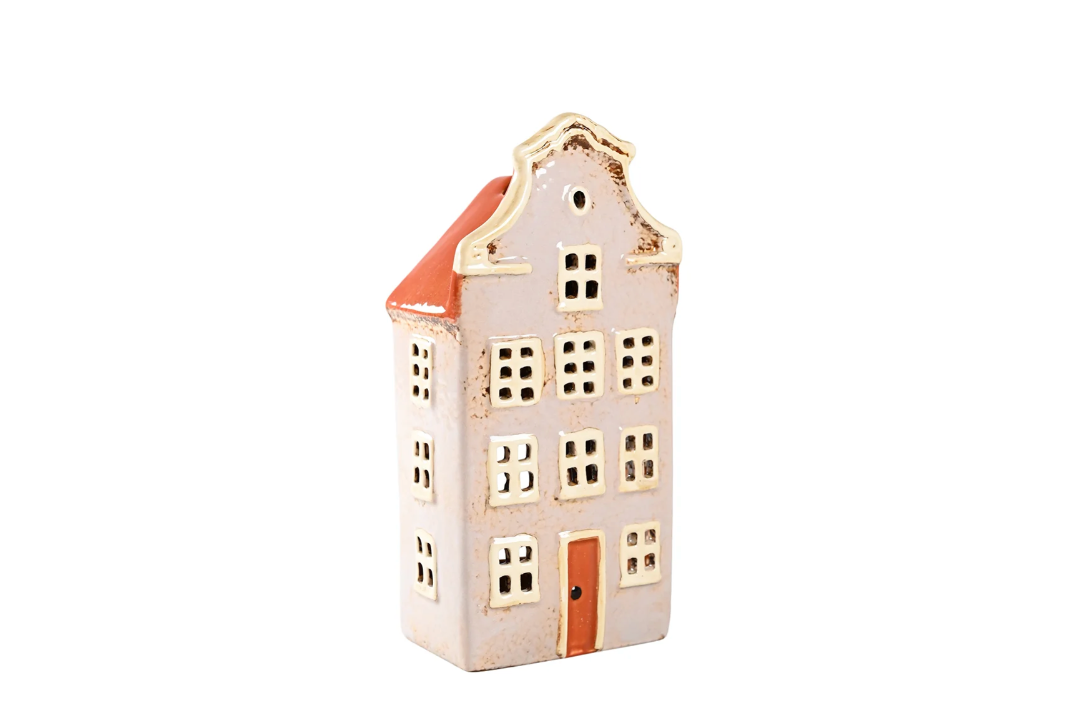 Teelicht Haus I grau