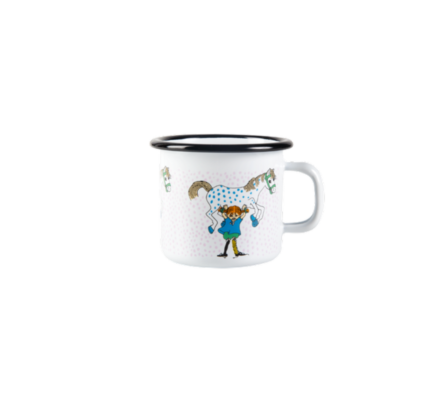 Pippi Langstrumpf Emaille Becher I kleiner Onkel