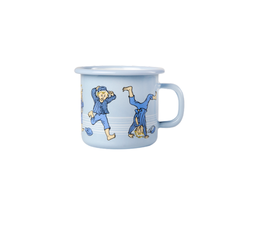Michel Emaille Becher I blau