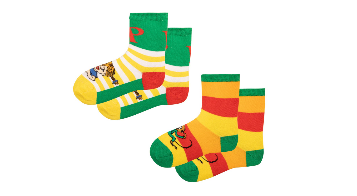 Pippi Langstrumpf Socken 2er Pack