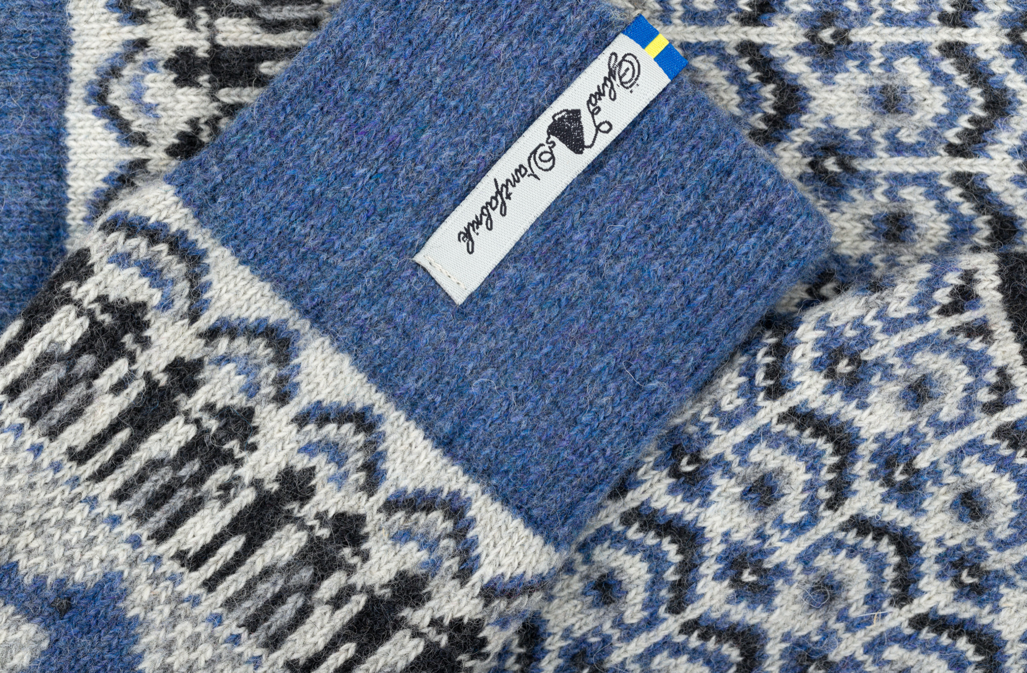 Wollsocken Ojbro I DALARNA blau