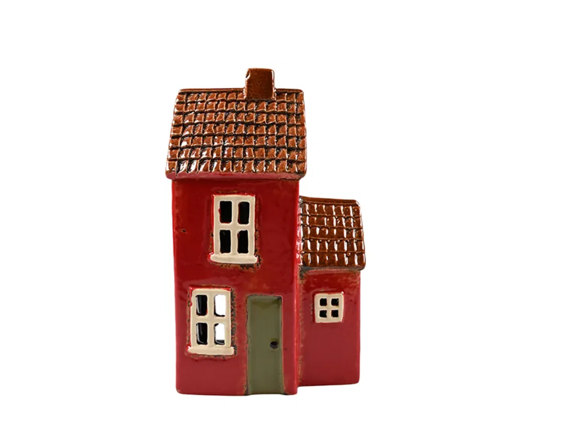 Teelicht-Haus I rot