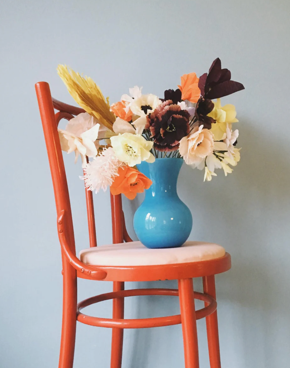 Papierblume GRAND DAHLIA I Sand