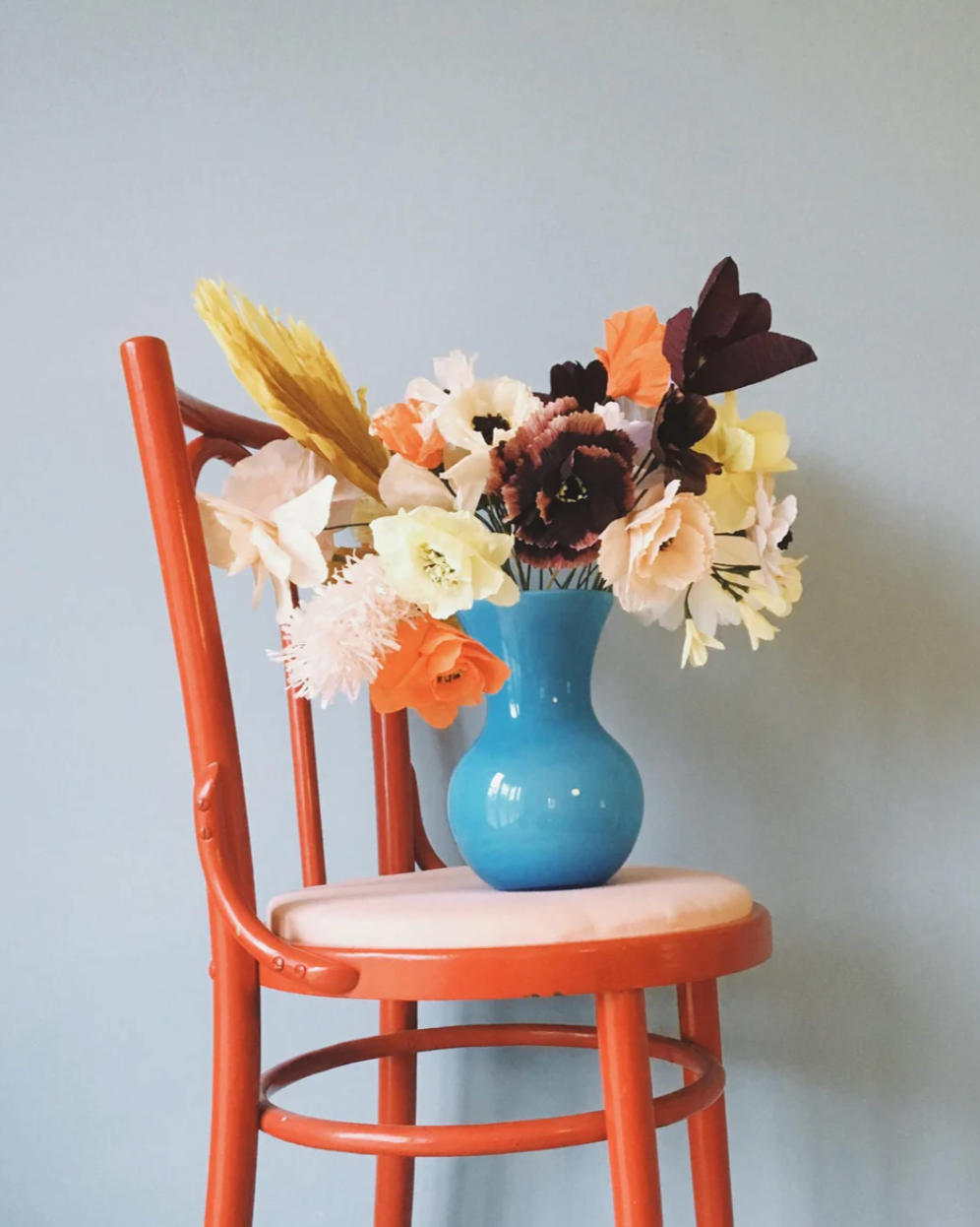 Papierblume MOHNBLUME I ocka