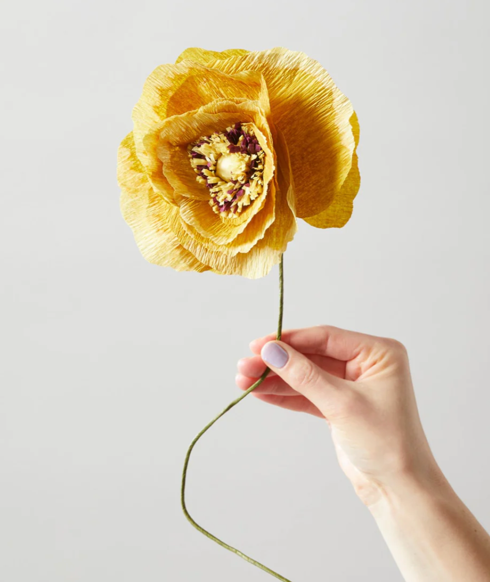 Papierblume MOHNBLUME I ocka