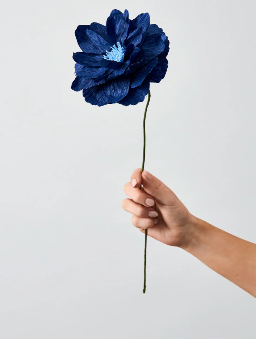 Papierblume MOHNBLUME I blau