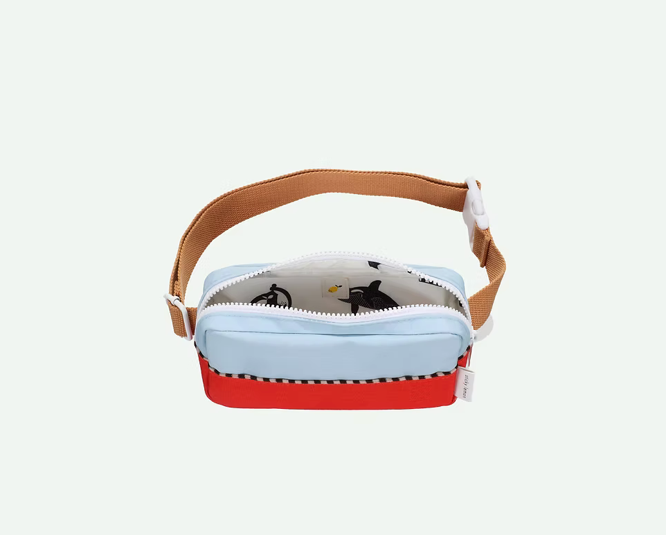 Bauchtasche I rot & blau