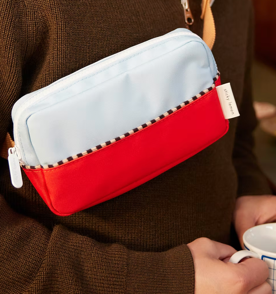 Bauchtasche I rot & blau