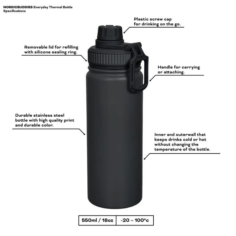 Snorkfräulein Thermo-Trinkflasche