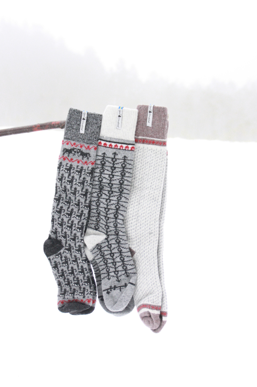 Wollsocken Ojbro I SKAFTÖ SNÖ