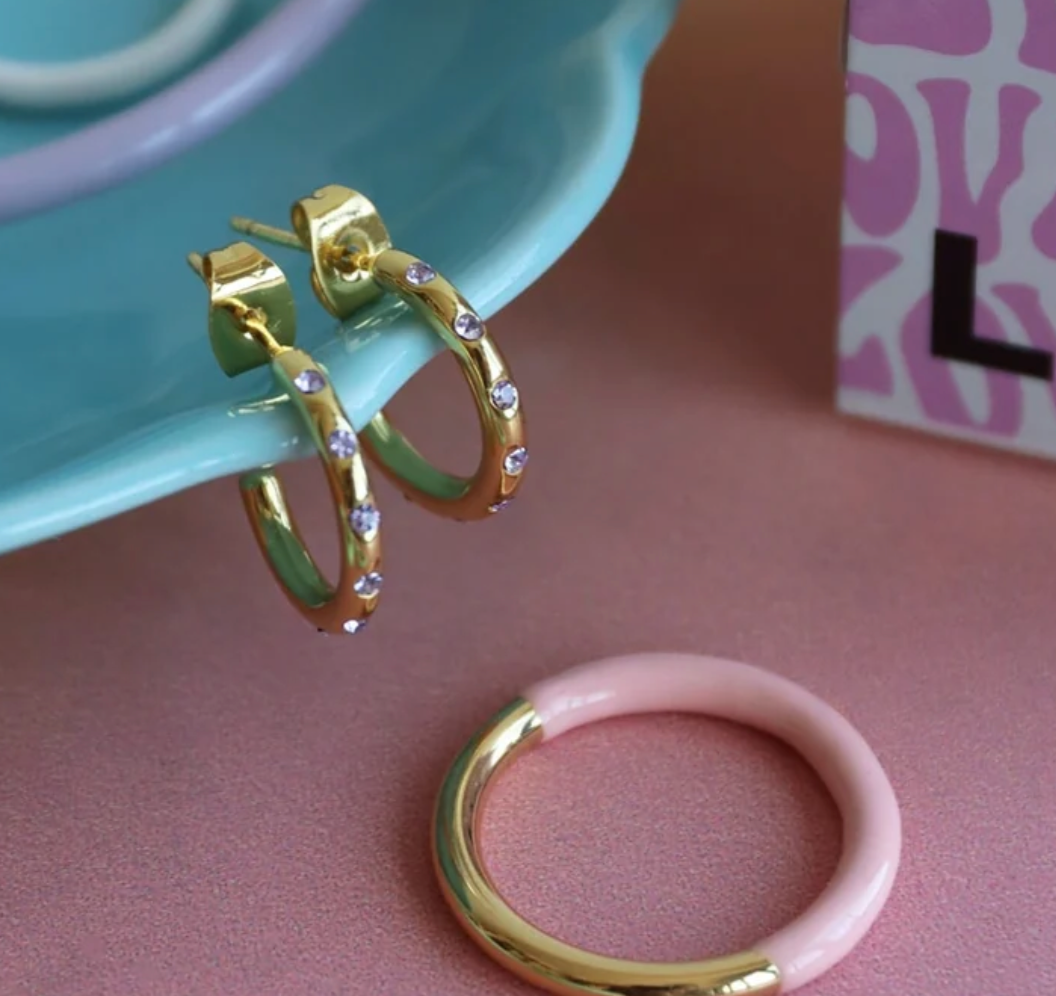 Doppelfarbiger Ring I rosa-gold
