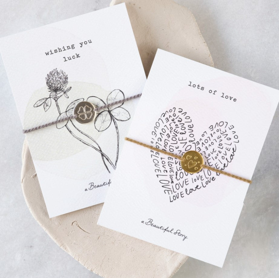 Schmuck Postkarte I Glück