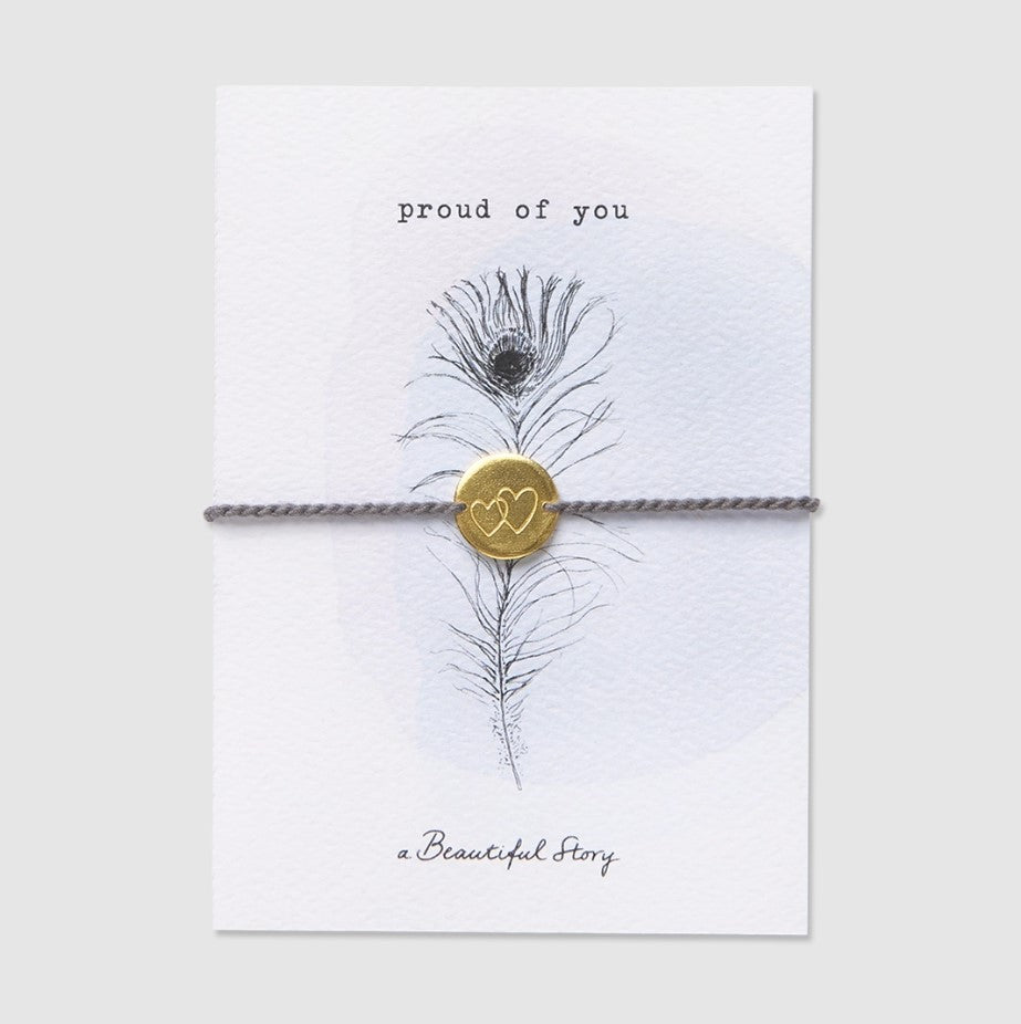 Schmuck Postkarte I Stolz auf Dich