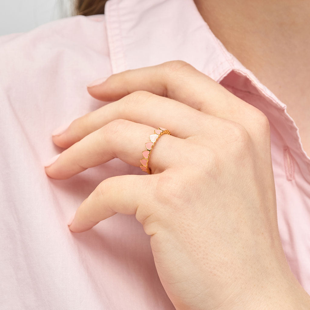 Herz Ring I rosa