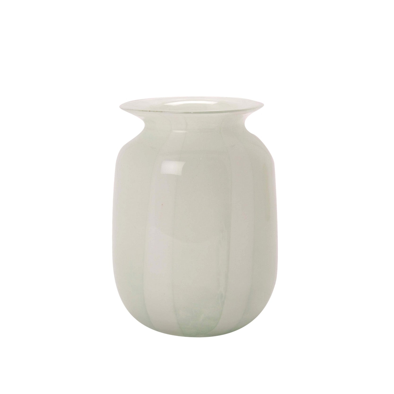Vase I mint / weiß