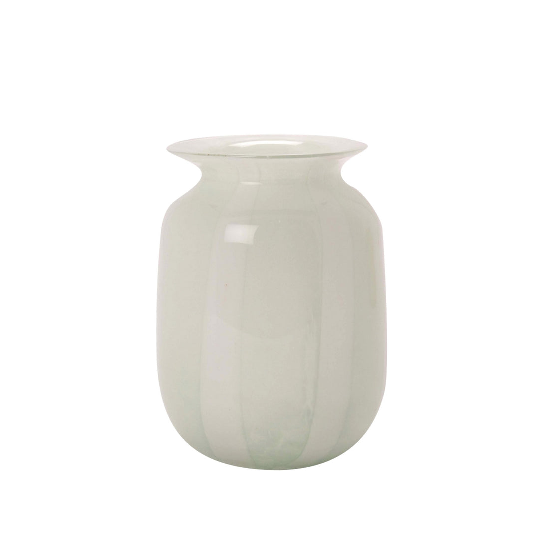 Vase I  mint / weiß