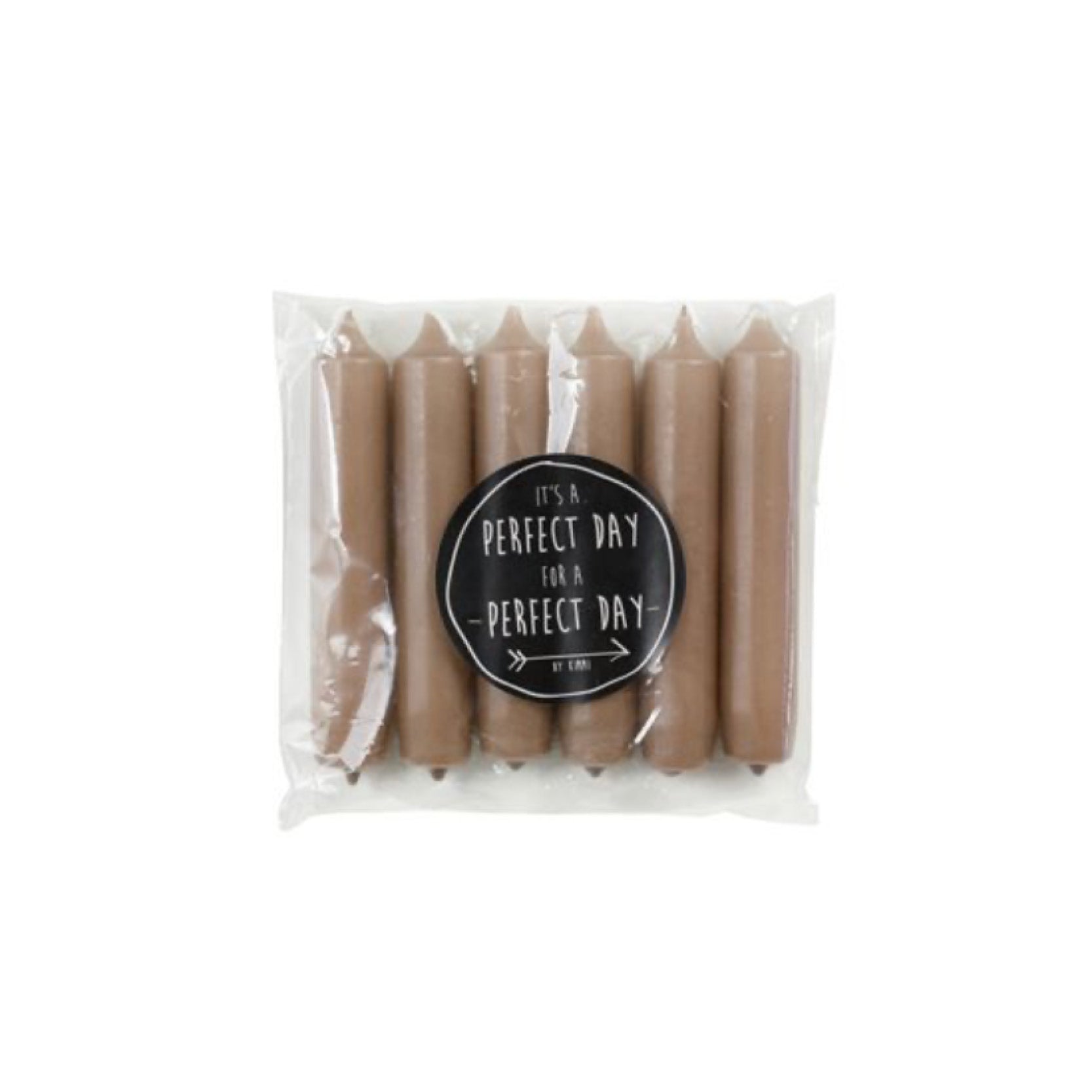 Kerzen 6er Pack I kaffee
