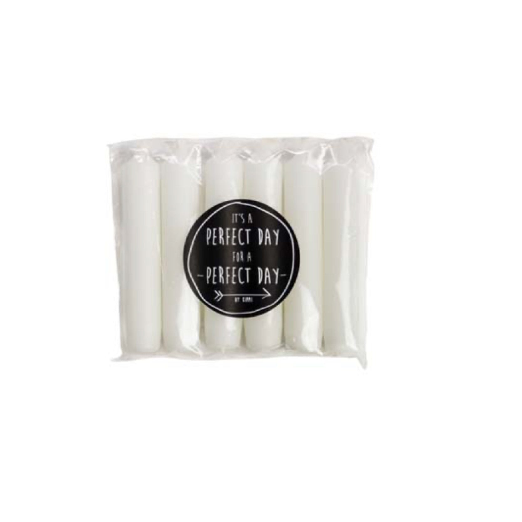 Kerzen 6er Pack I weiss