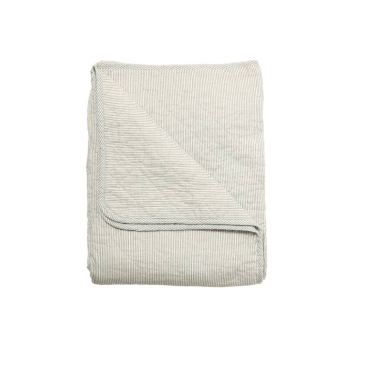 Quilt I  streifen-eisgrün