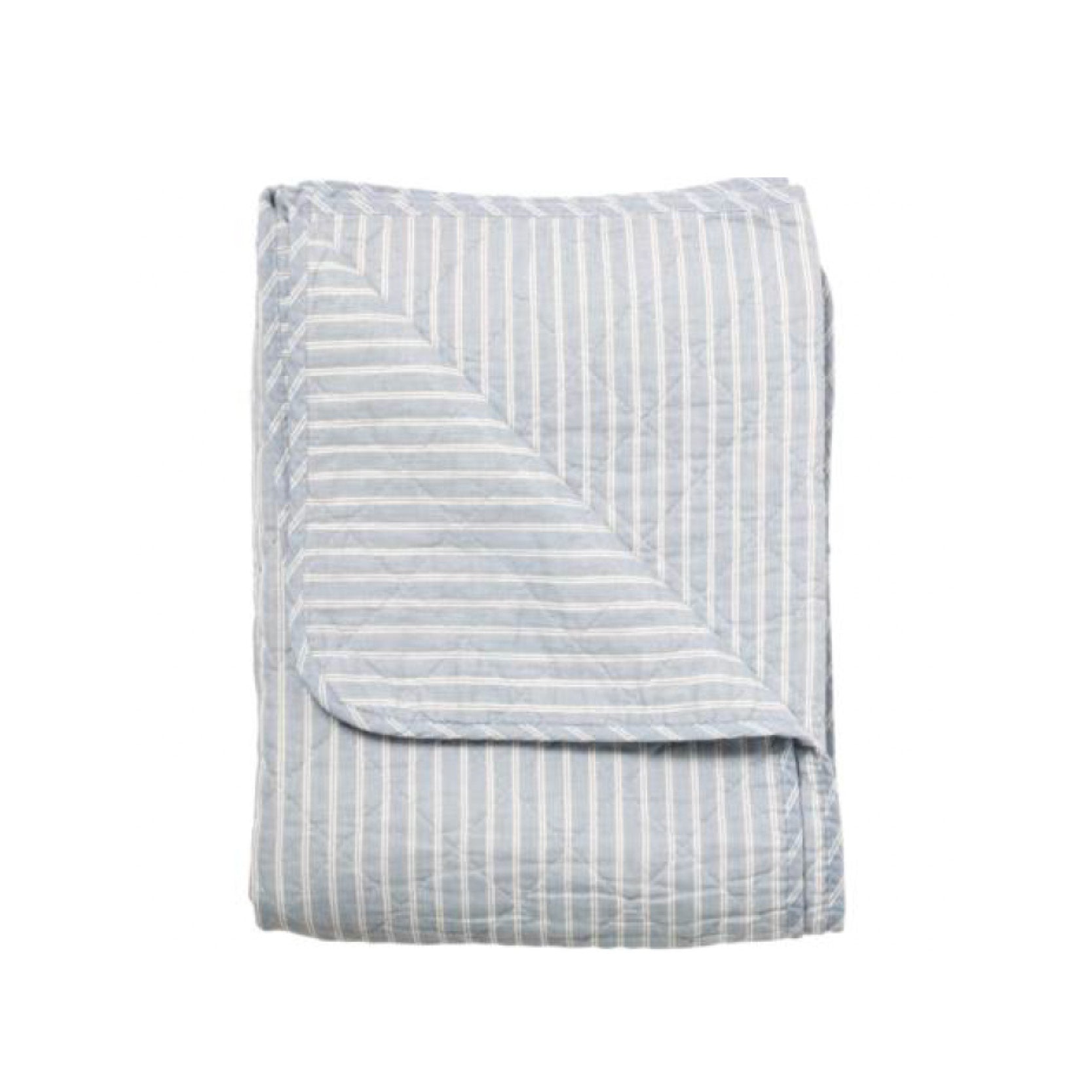 Quilt I blau gestreift
