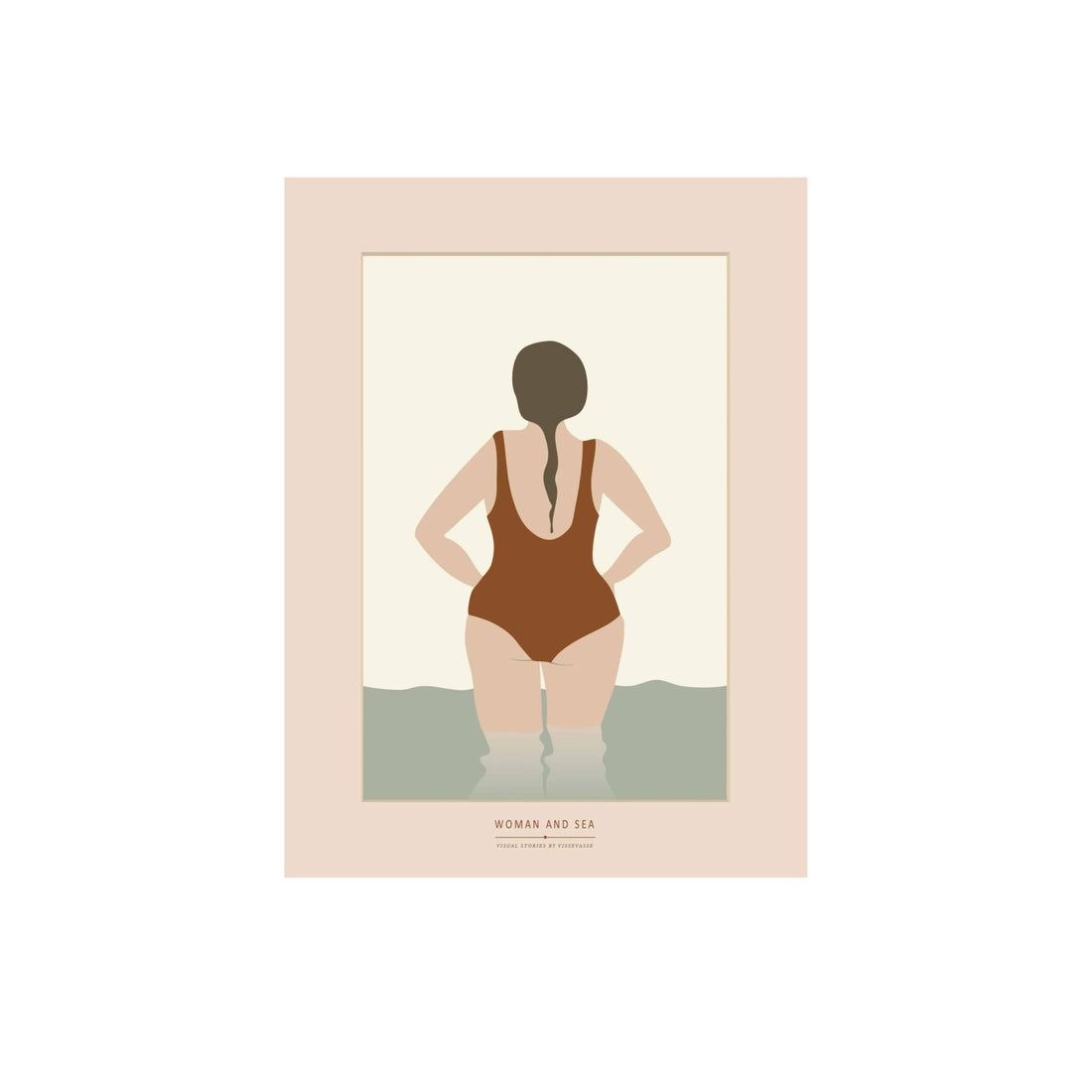 POSTER  I  FRAU AM MEER