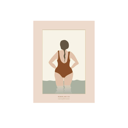 POSTER  I  FRAU AM MEER