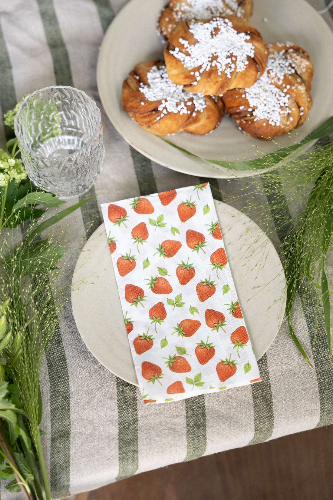 Servietten Erdbeer Party