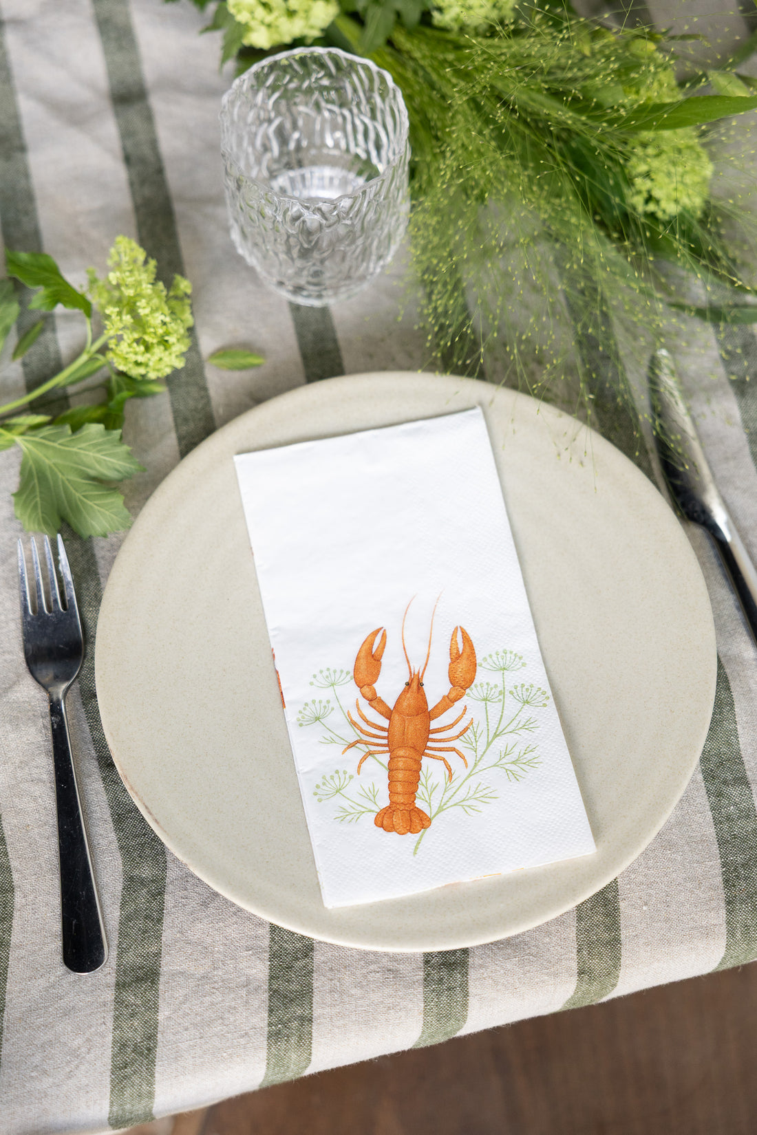 Servietten Hummar