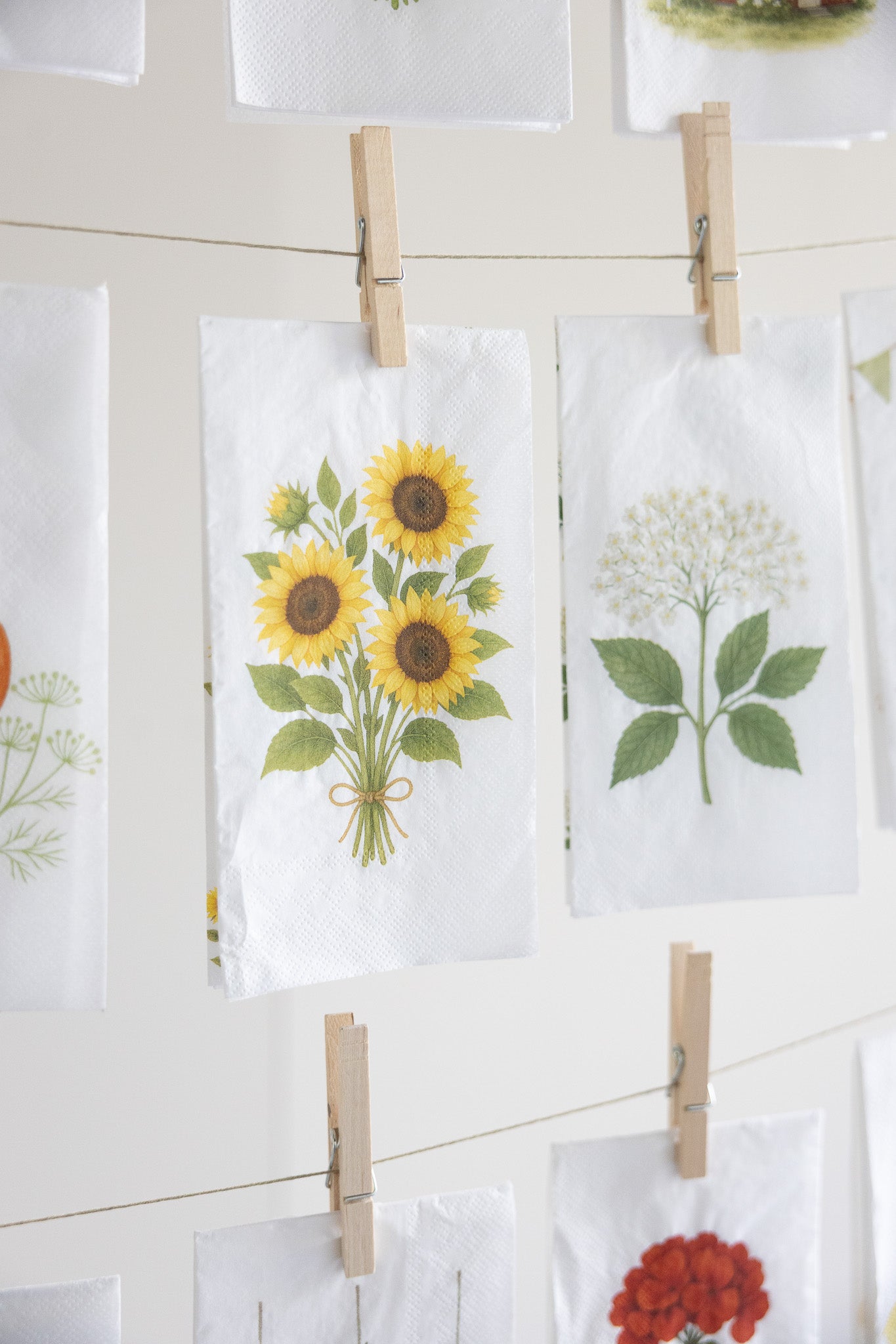 Servietten Sonnenblume
