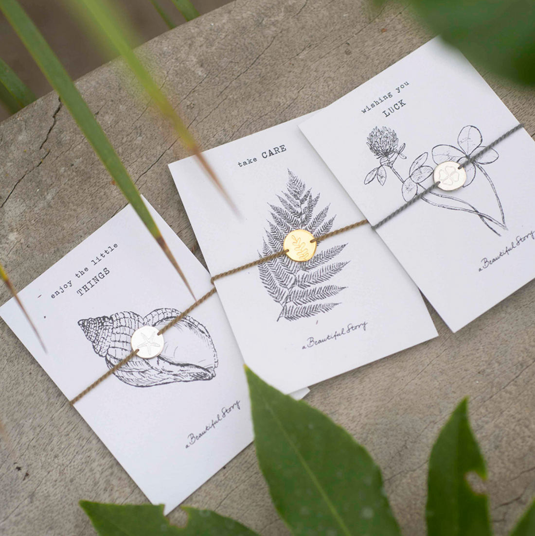 Schmuck Postkarte  I Muschel