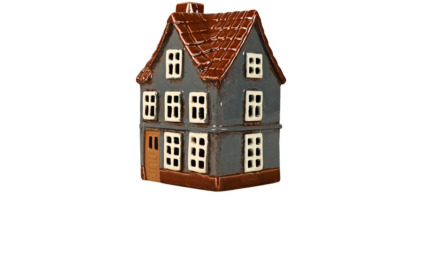 Teelicht Haus I blau