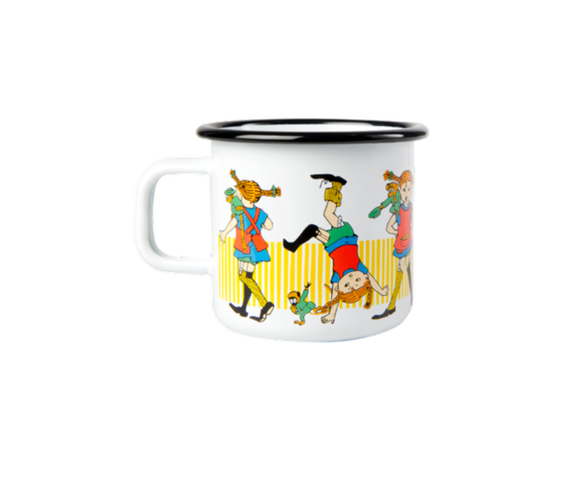 Pippi Langstrumpf Emaille Becher I  Herr Nilson