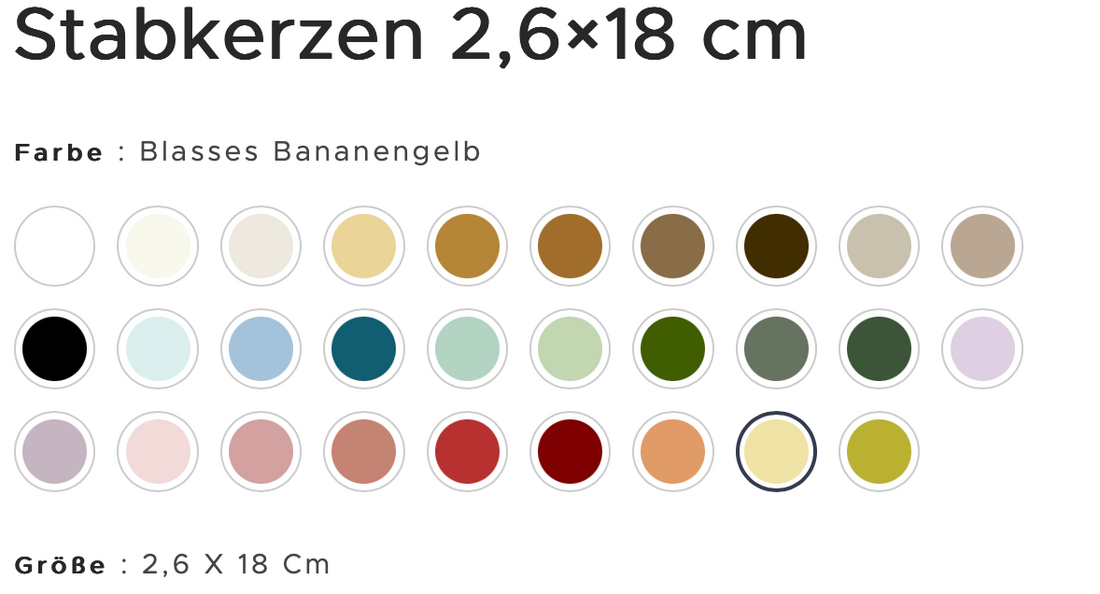 KERZE RUSTIK LYS - 18 cm