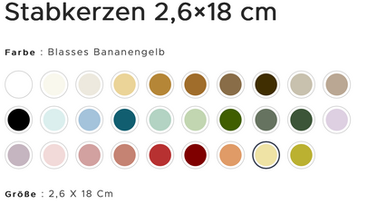 KERZE RUSTIK LYS - 18 cm